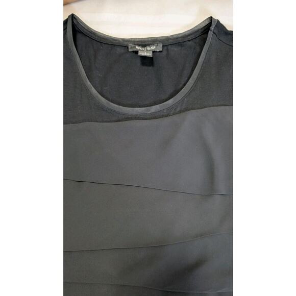 WHITE HOUSE BLACK MARKET Tiered Bodycon Black Dress Small - Picture 8 of 10